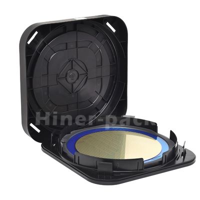 Horyzontalny 300mm Wafer Carrier Canisters Box Przewodzący Czarny Materiał PP