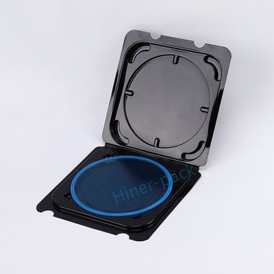 kupować Pudełko do płytek krzemieniowych Clamshell Transparent Black With Hoop Ring zgodne z ROHS online manufacture