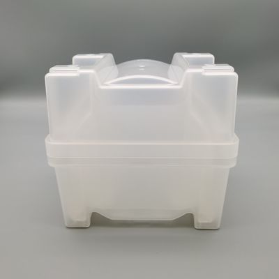 kupować 6 cali 150 mm Wafer Shipping Box PP Base Lid Cassette Set Przejrzysty kolor z wysoką kompatybilnością online manufacture