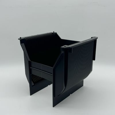 kupować 8 cali Ultra Clean Wafer Cassette Box z 25 pojemnością w czarnym materiale ochronnym ESD online manufacture
